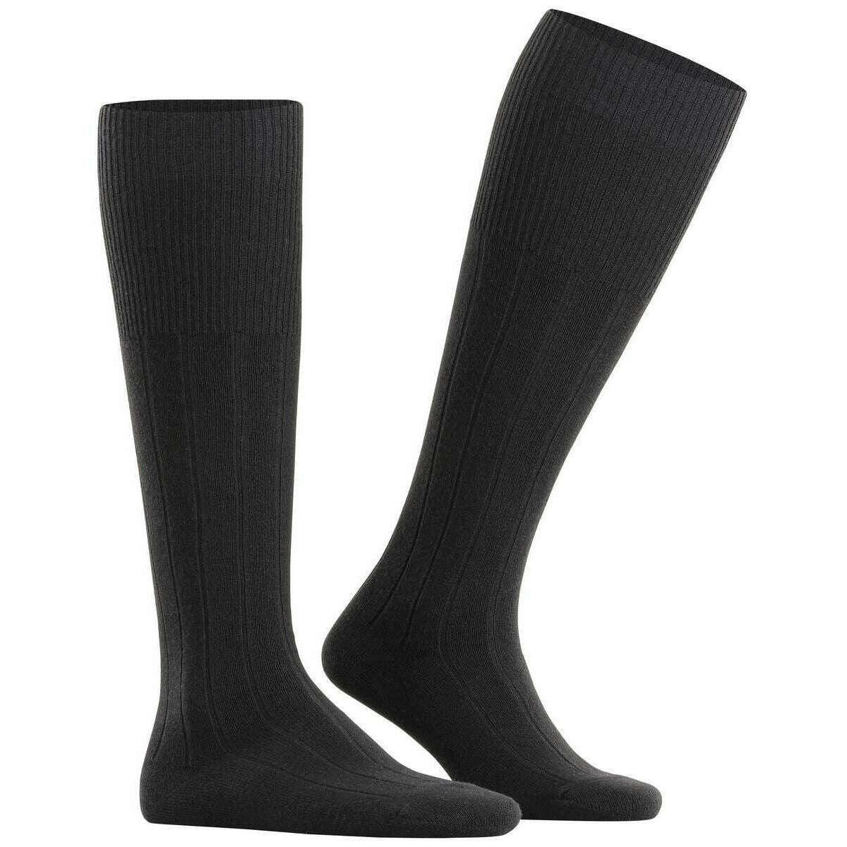 Falke Lhasa Rib Knee High Socks - Black - Image 2