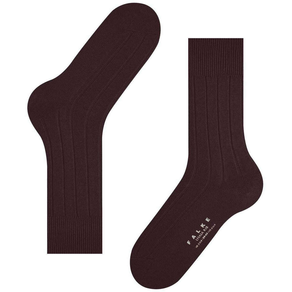 Falke Lhasa Rib Socks - Burgundy - Image 5