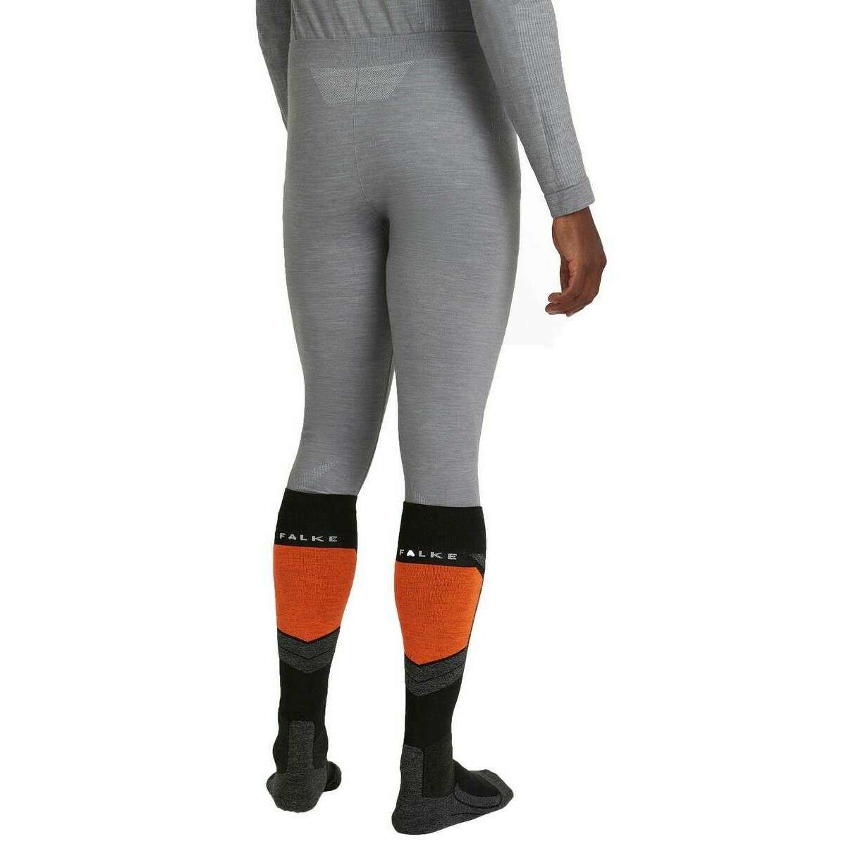 Falke Long Wool Tech Tights - Grey Heather - Image 2