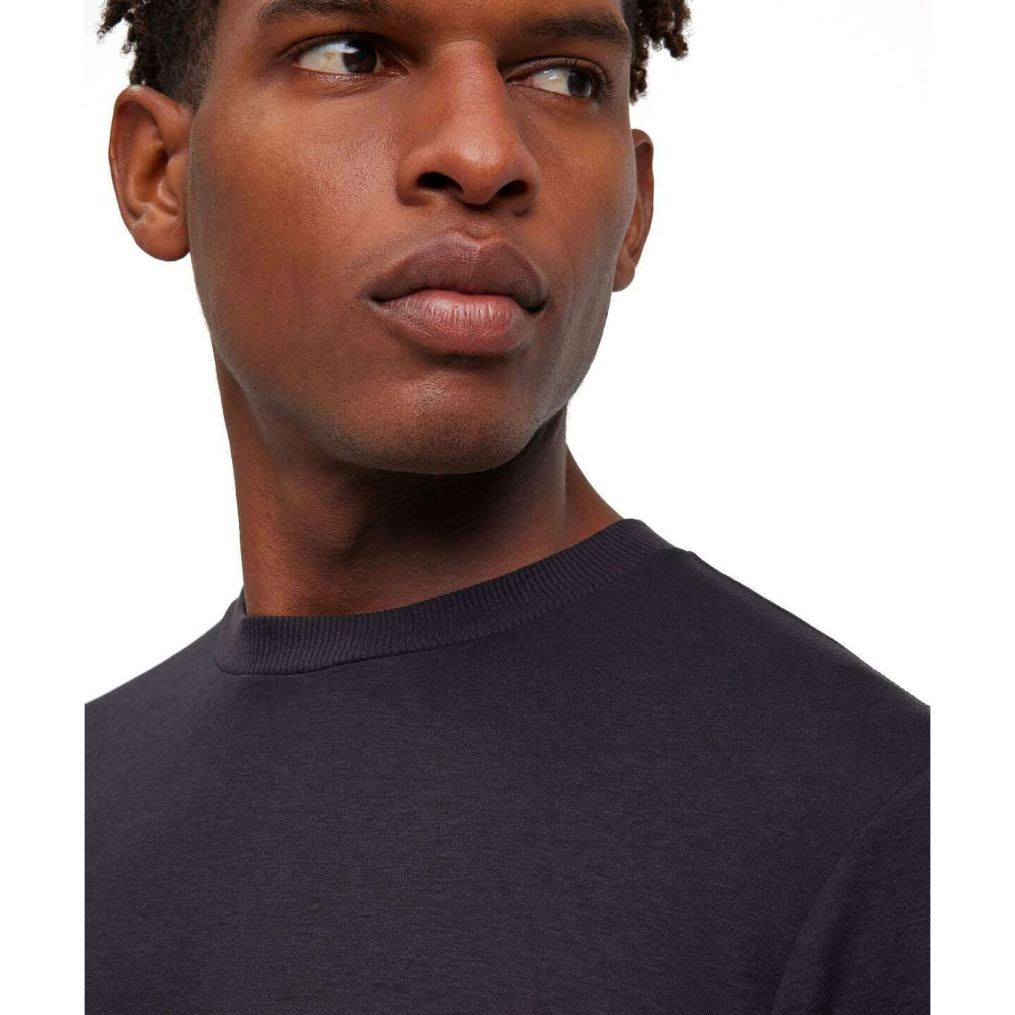 Falke Lyocell Blend Crew Neck T-Shirt - Black - Image 4