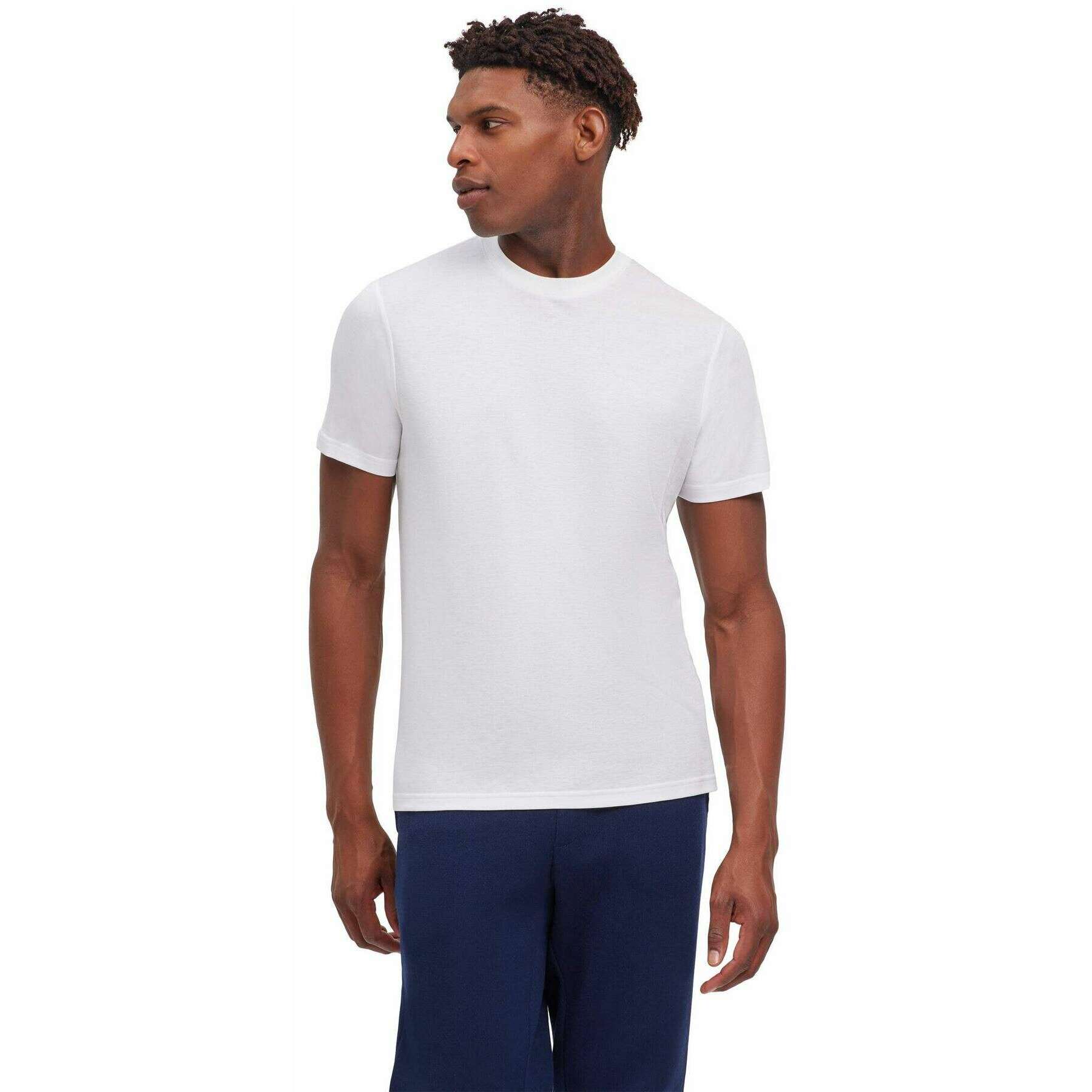 Falke Lyocell Blend Crew Neck T-Shirt - White - Image 2