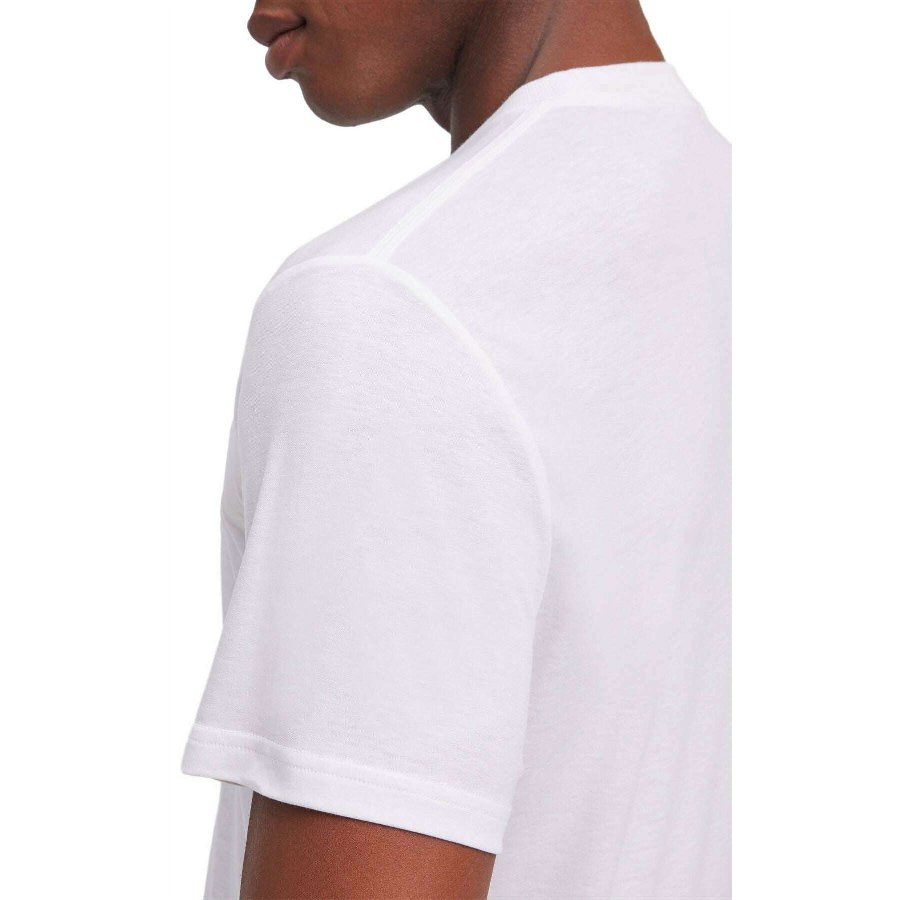Falke Lyocell Blend Crew Neck T-Shirt - White - Image 5