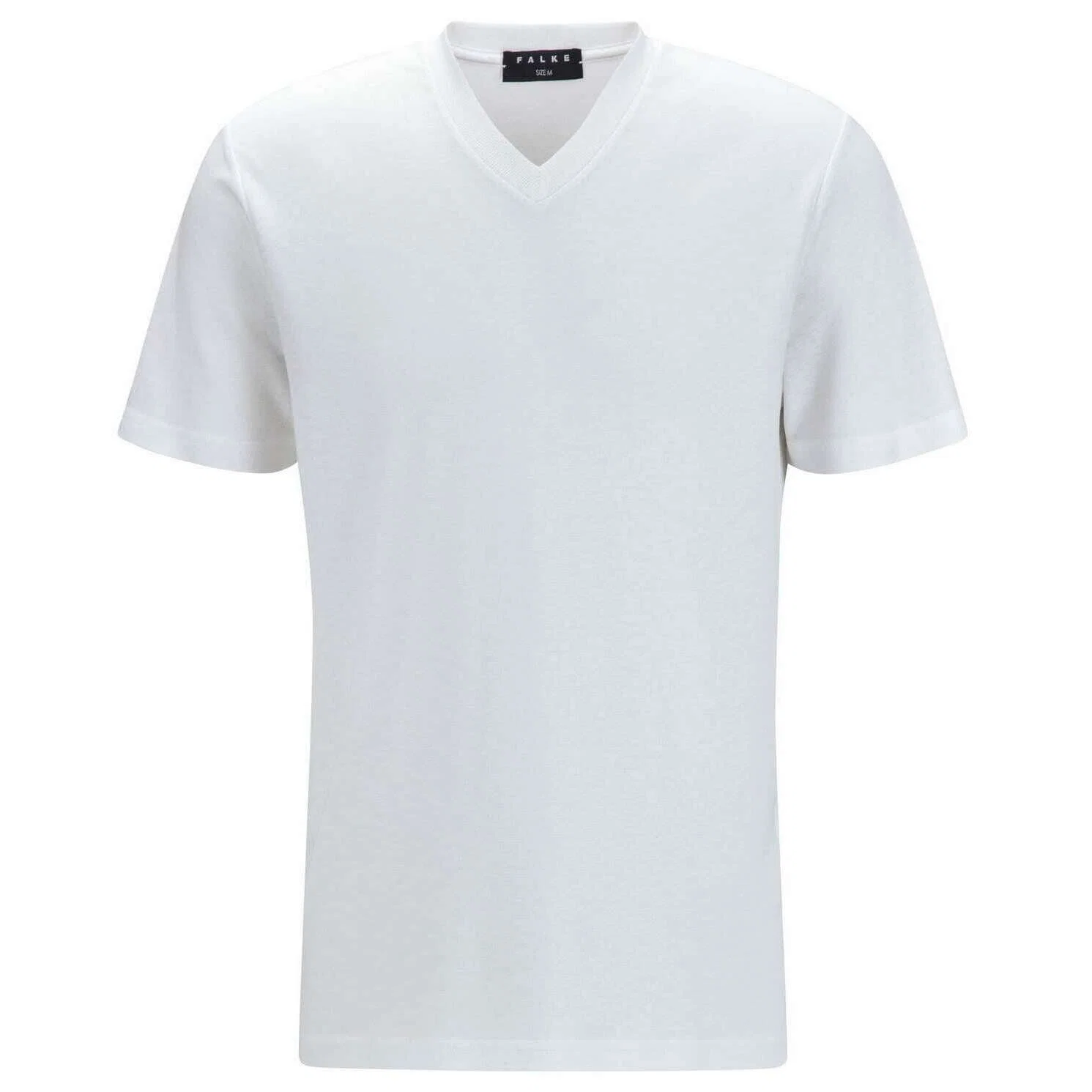 Falke Lyocell Blend V-Neck T-Shirt - White