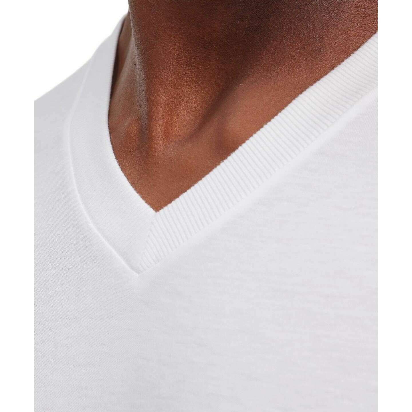Falke Lyocell Blend V-Neck T-Shirt - White - Image 5
