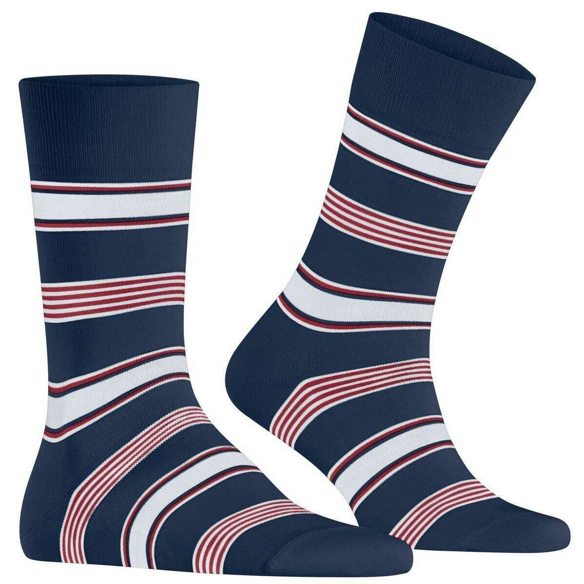 Falke Marina Stripe Socks - Royal Blue - Image 2