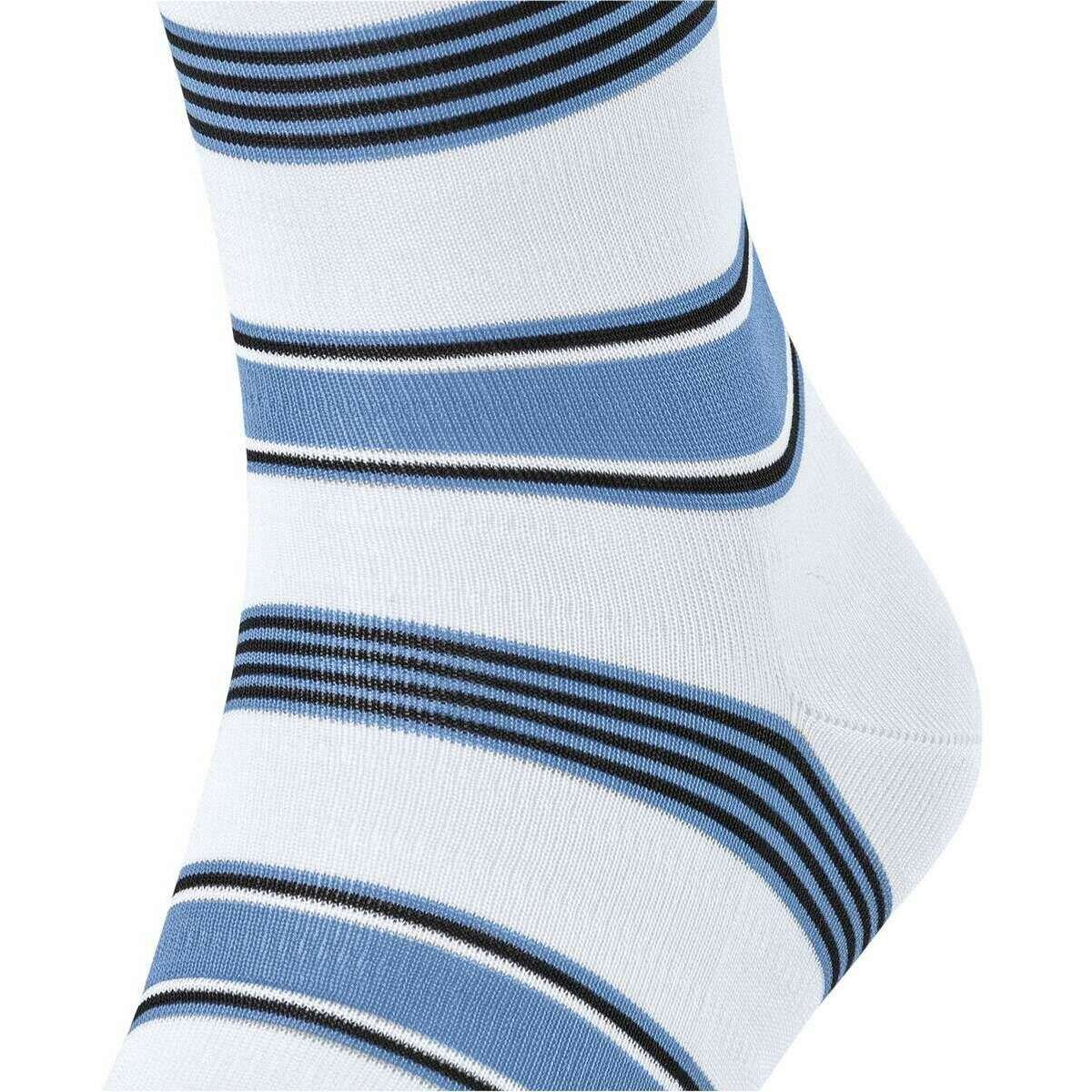 Falke Marina Stripe Socks - White - Image 4