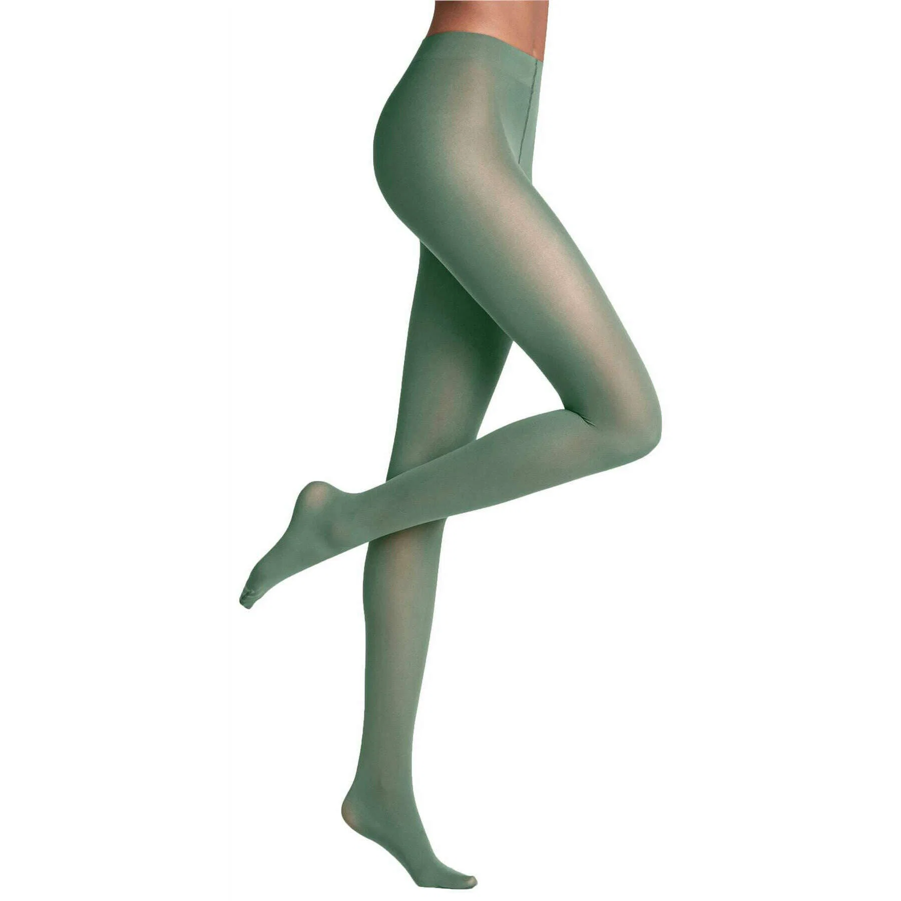 Falke Matt Deluxe 30 Denier Tights - Sage Green - Image 3
