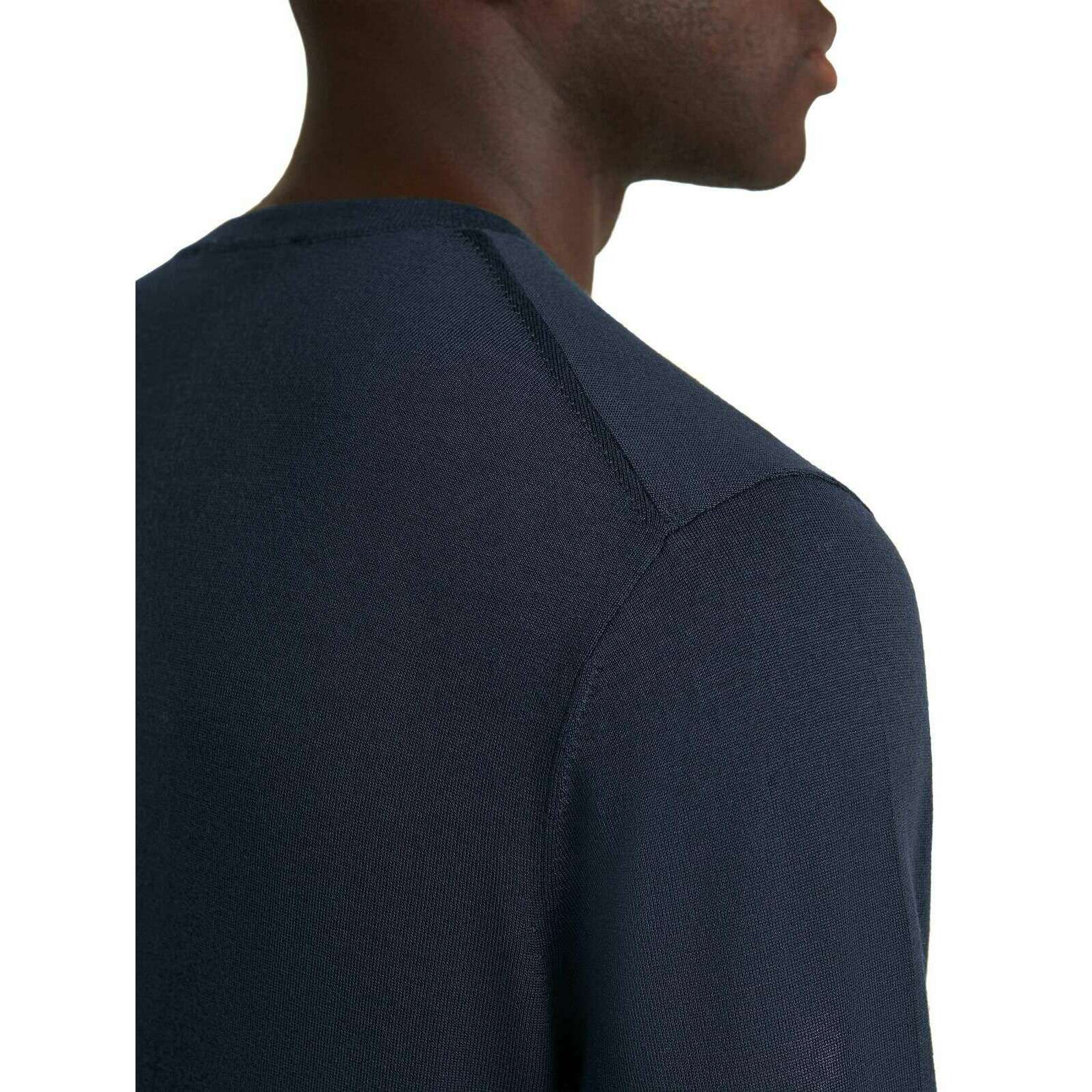 Falke Merino Ultra-Fine Crew Neck Sweater - Space Blue - Image 5