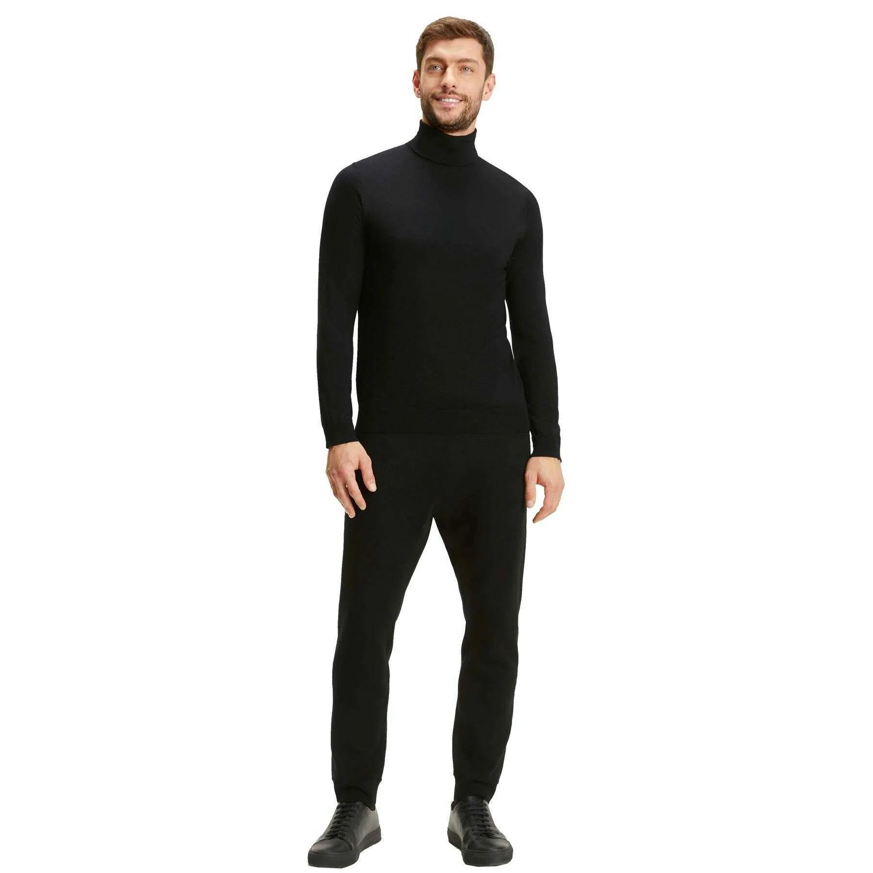 Falke Merino Ultra-Fine Roll Neck Sweater - Black - Image 6