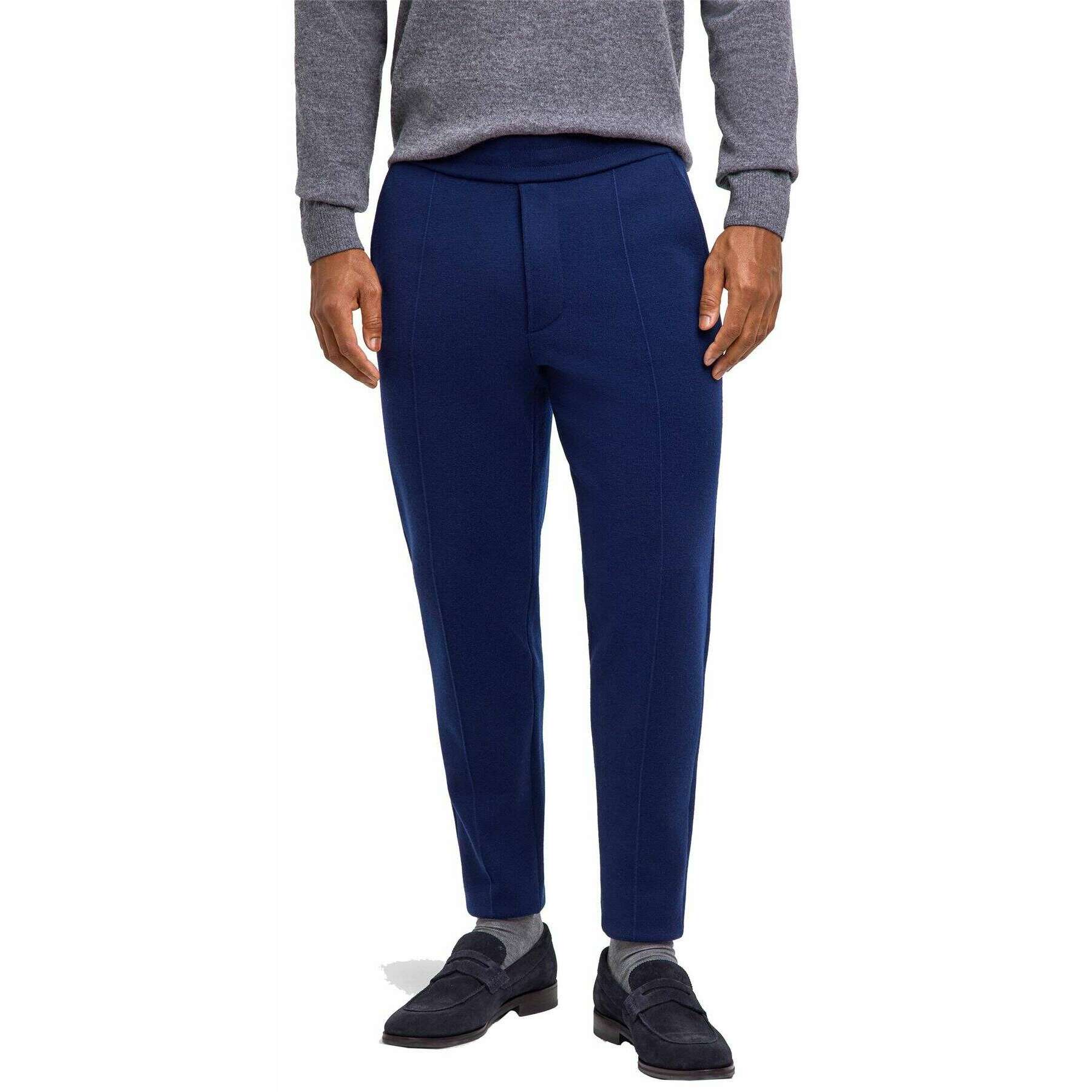 Falke Merino Ultra-Fine Trousers - Space Blue - Image 2