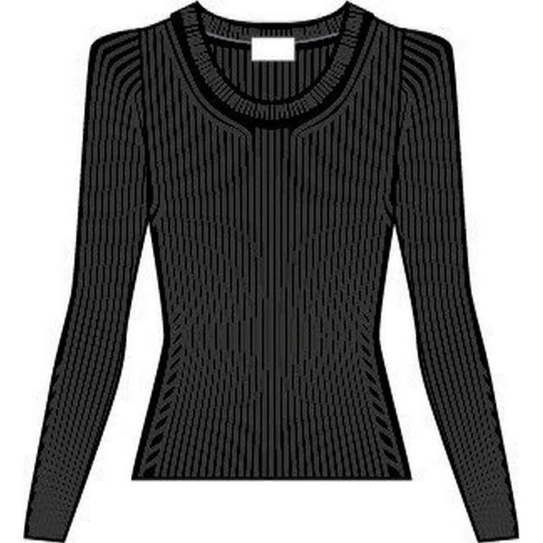 Falke Merino Ultrafine Crew Neck Sweater - Black