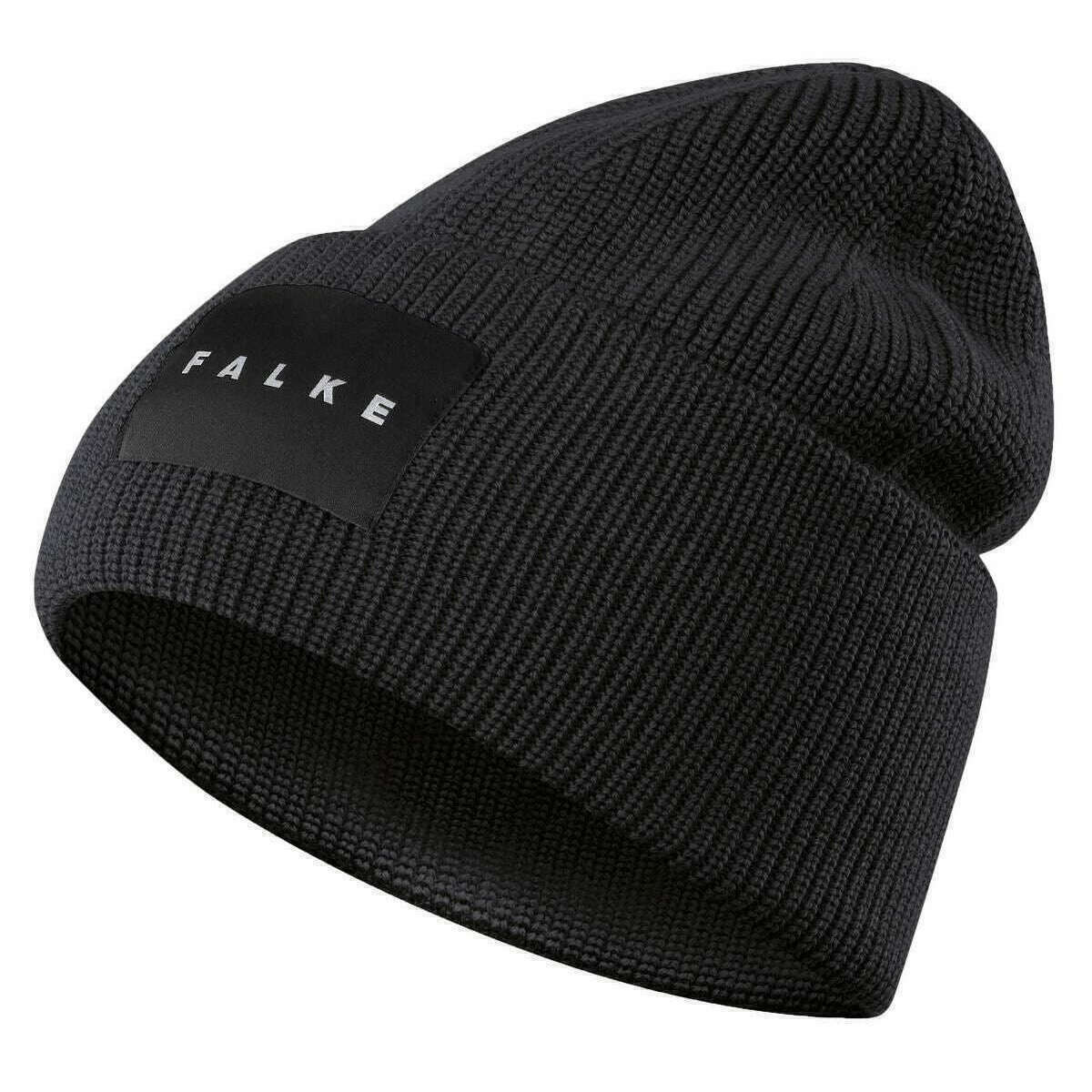 Falke Merino X-Fine Big Label Beanie - Black