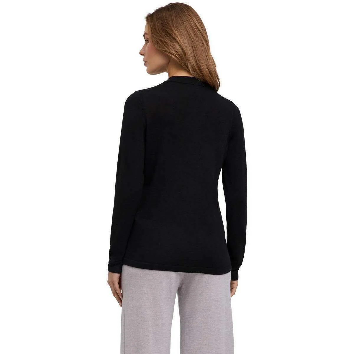 Falke Merino X-Fine Cardigan - Black - Image 3