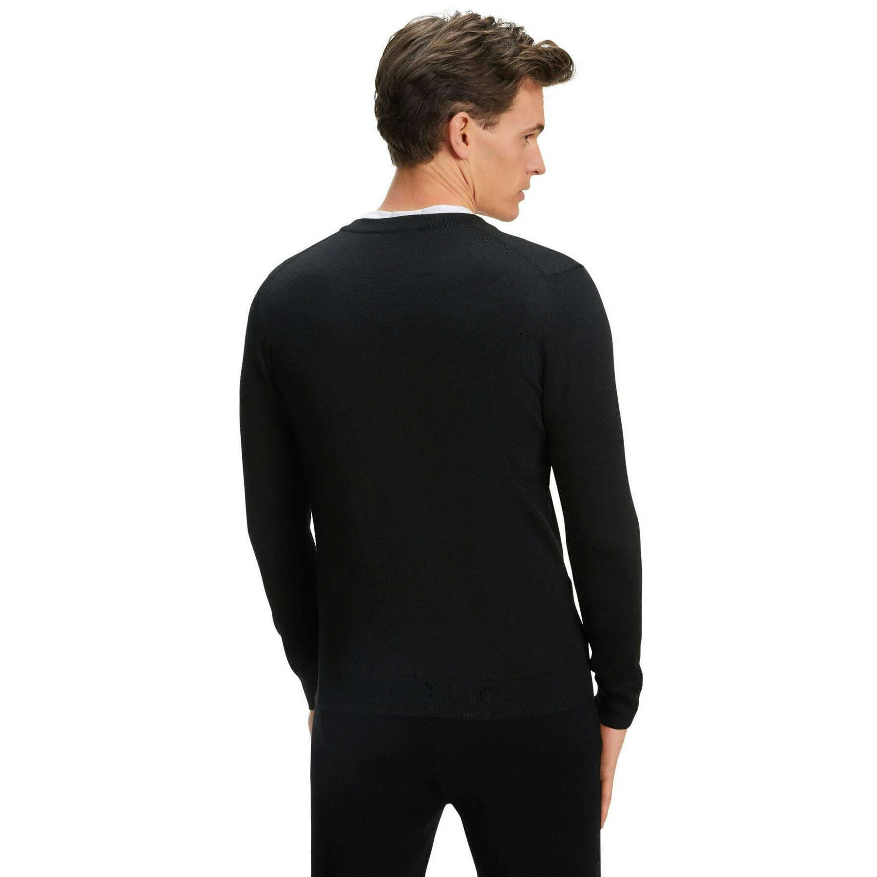 Falke Merino X-Fine Cardigan - Black - Image 3