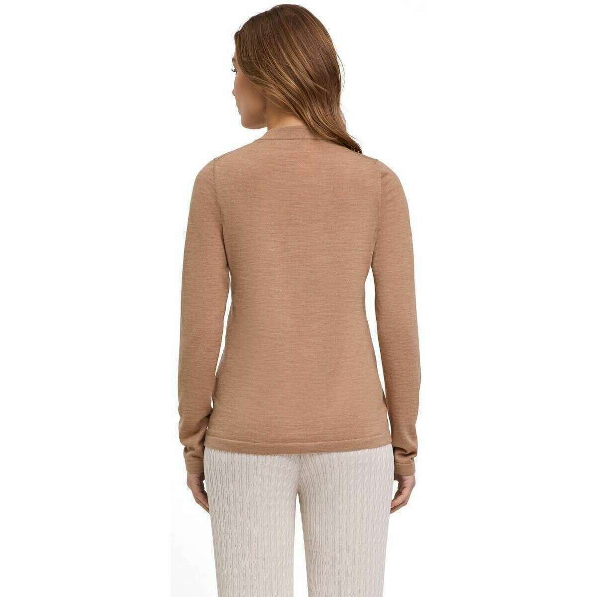 Falke Merino X-Fine Cardigan - Camel Beige - Image 3