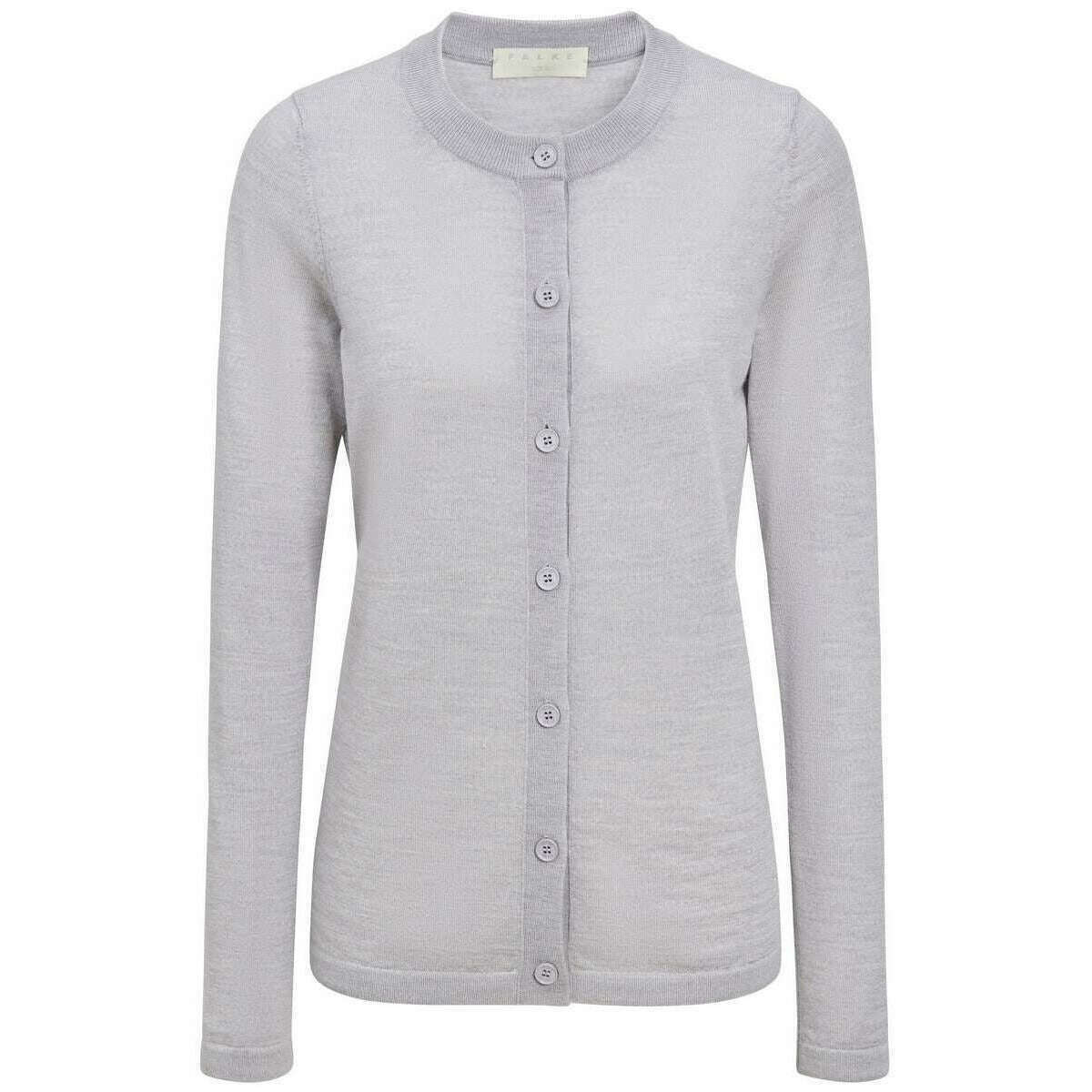 Falke Merino X-Fine Cardigan - Light Grey Heather