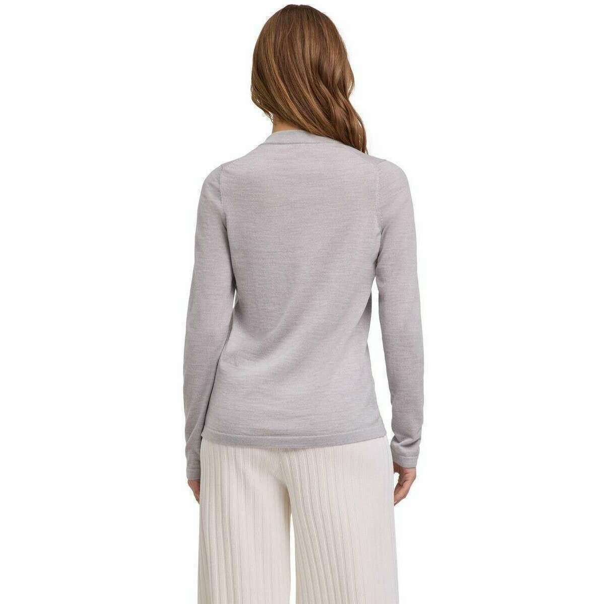 Falke Merino X-Fine Cardigan - Light Grey Heather - Image 3