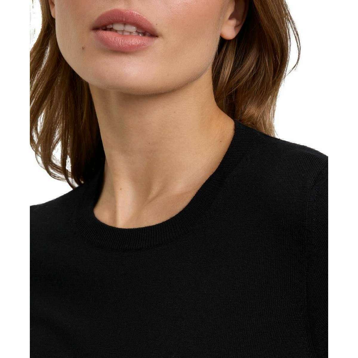 Falke Merino X-Fine Crew Neck Sweater - Black - Image 4