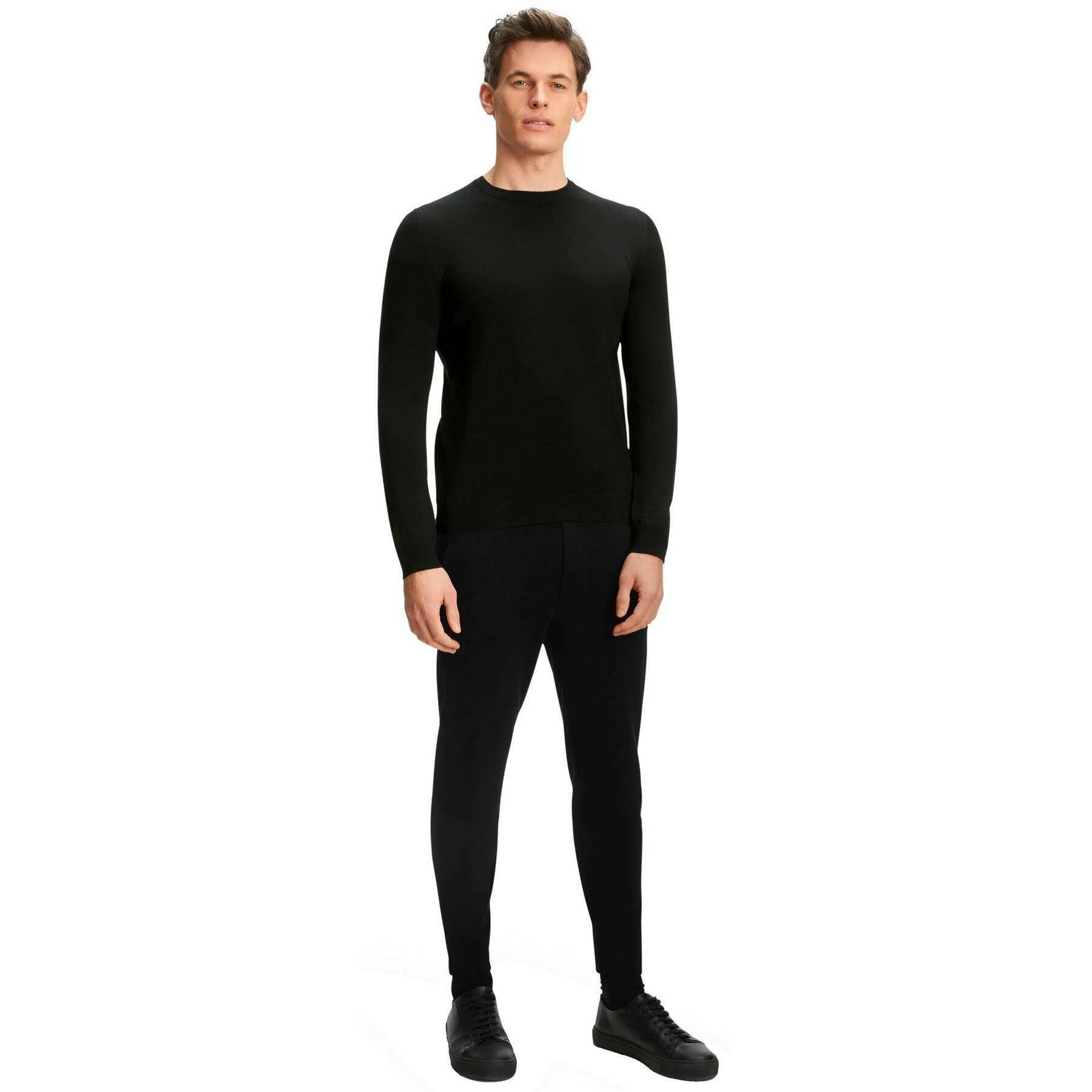 Falke Merino X-Fine Crew Neck Sweater - Black - Image 6