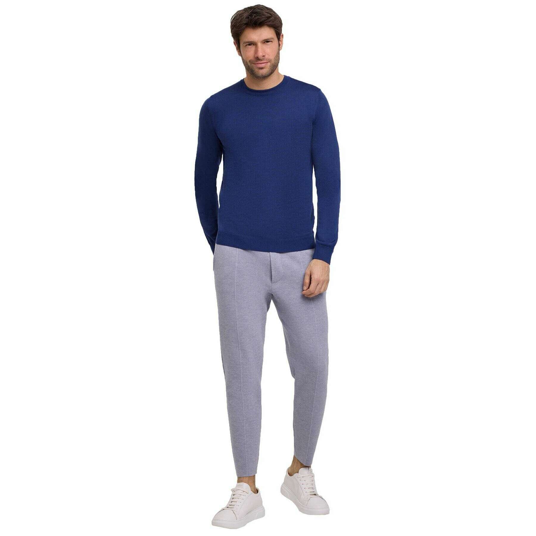 Falke Merino X-Fine Crew Neck Sweater - Night Blue - Image 6