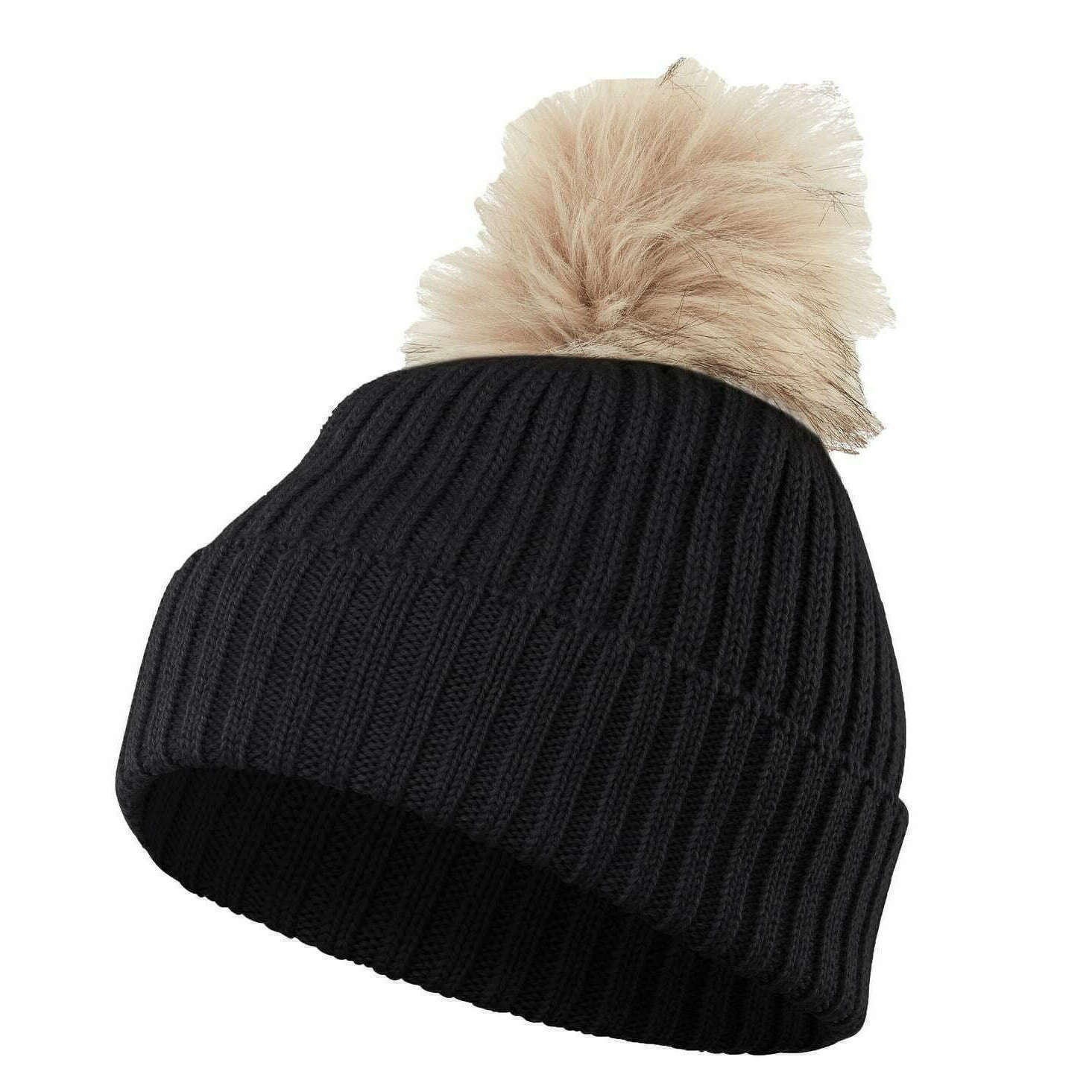 Falke Merino X-Fine Pompom Beanie - Black