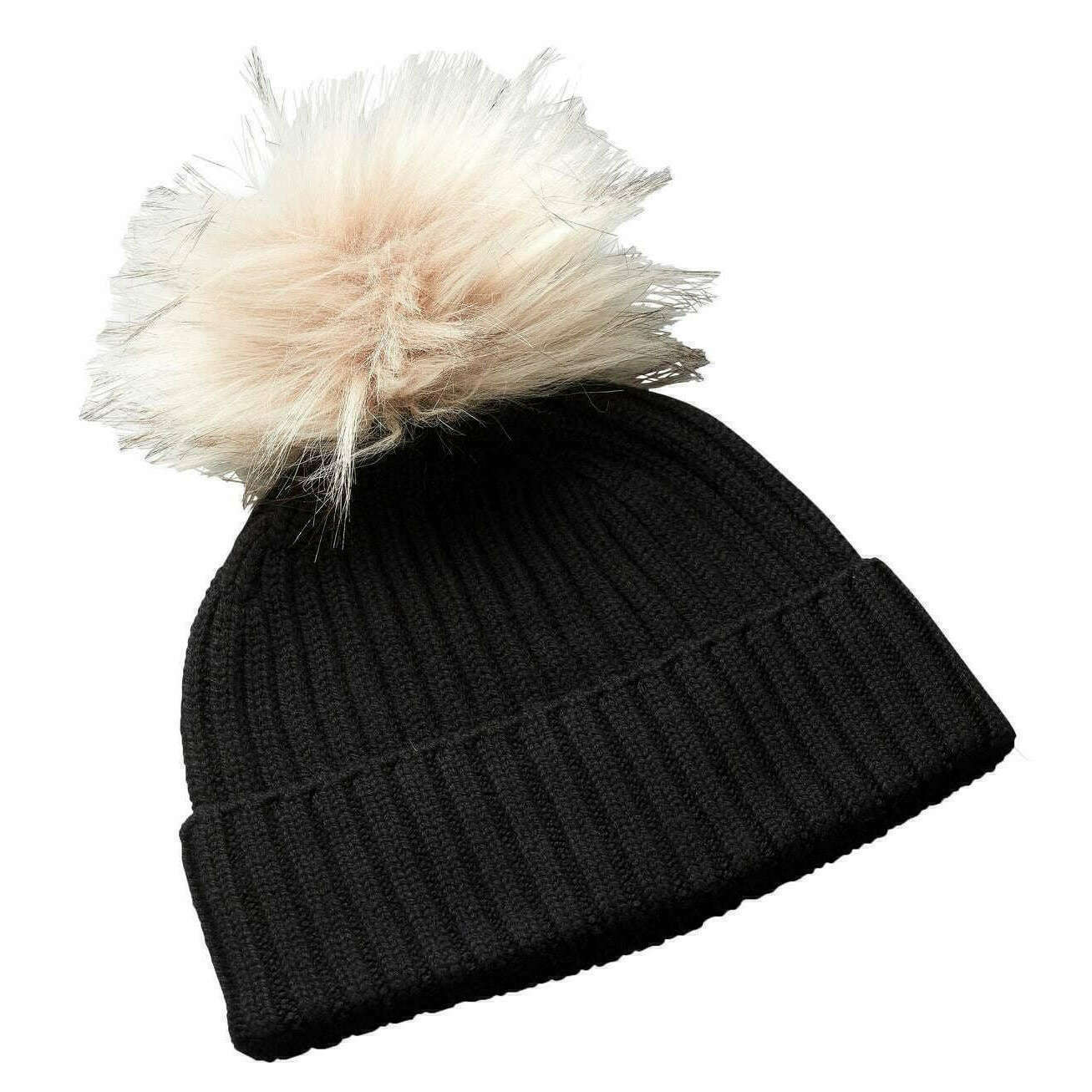 Falke Merino X-Fine Pompom Beanie - Black - Image 2