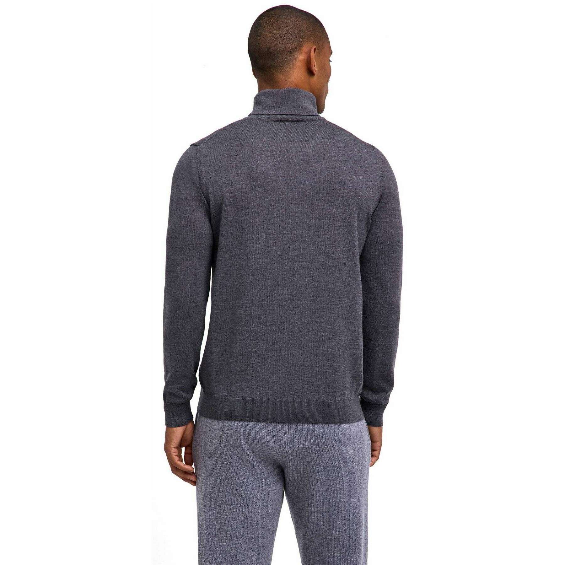 Falke Merino X-Fine Roll Neck Sweater - Dark Grey - Image 3