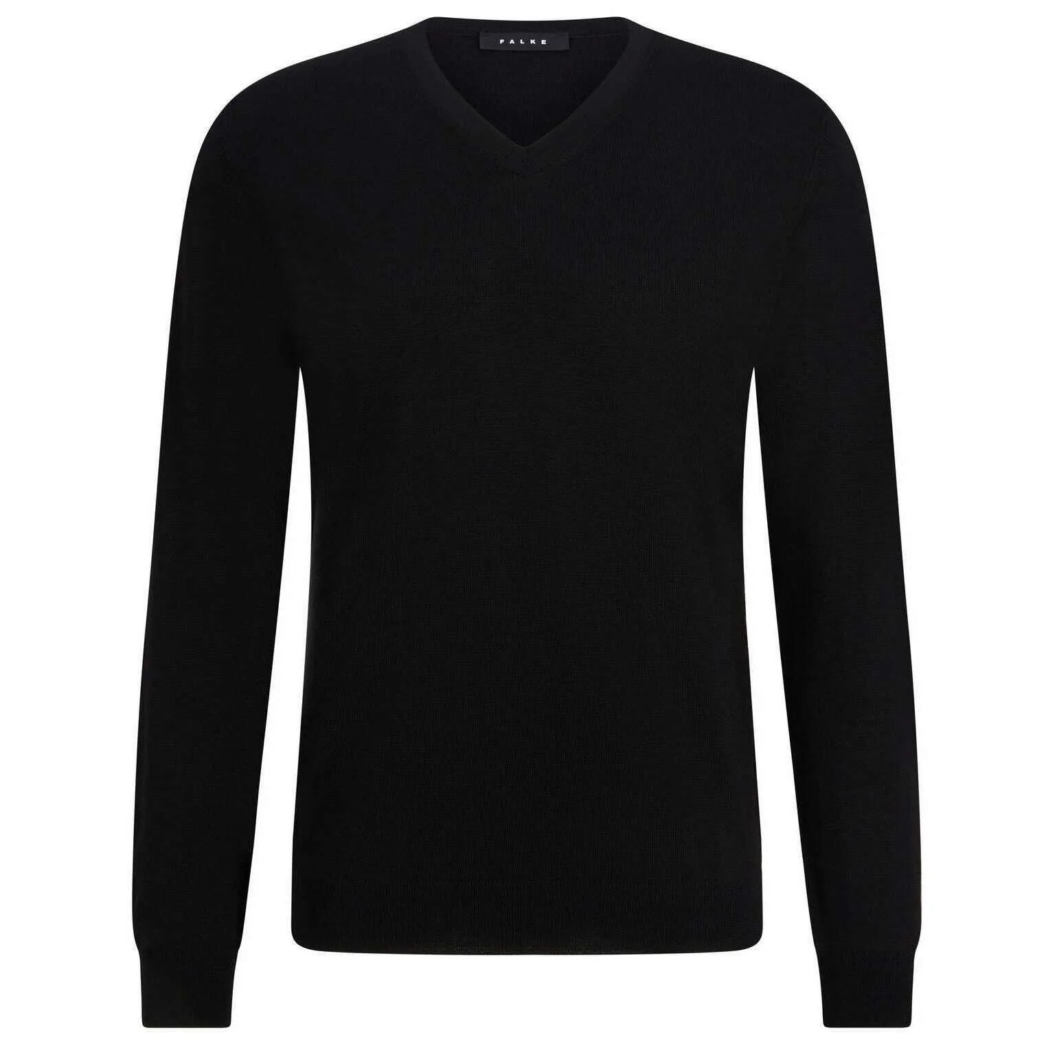 Falke Merino X-Fine V-Neck Sweater - Black