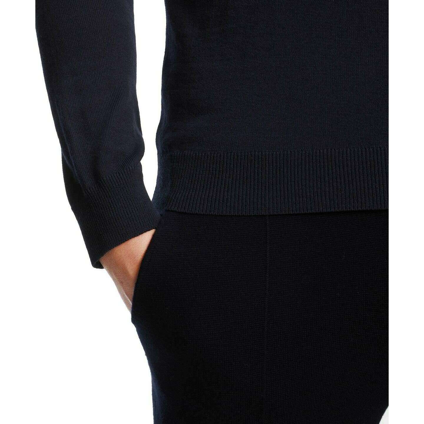 Falke Merino X-Fine V-Neck Sweater - Night Sky Navy - Image 6