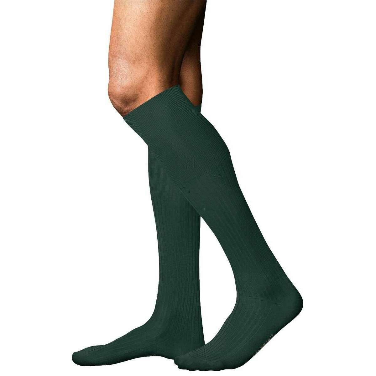 Falke No 10 Pure Fil d´Écosse Knee High Socks - Hunter Green - Image 2