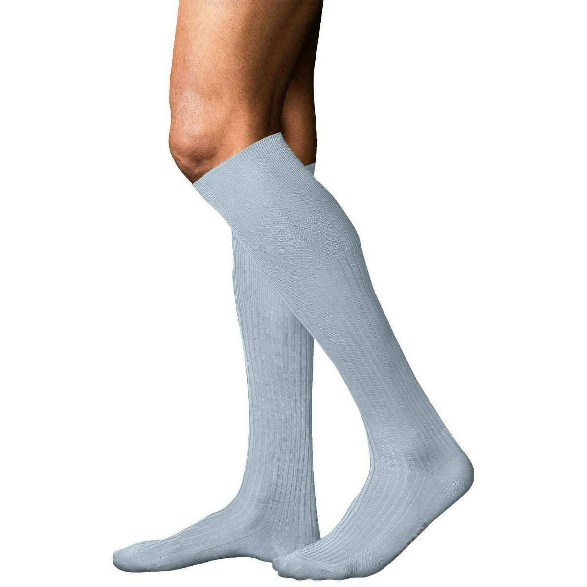 Falke No 10 Pure Fil d´Écosse Knee High Socks - Light Blue - Image 2