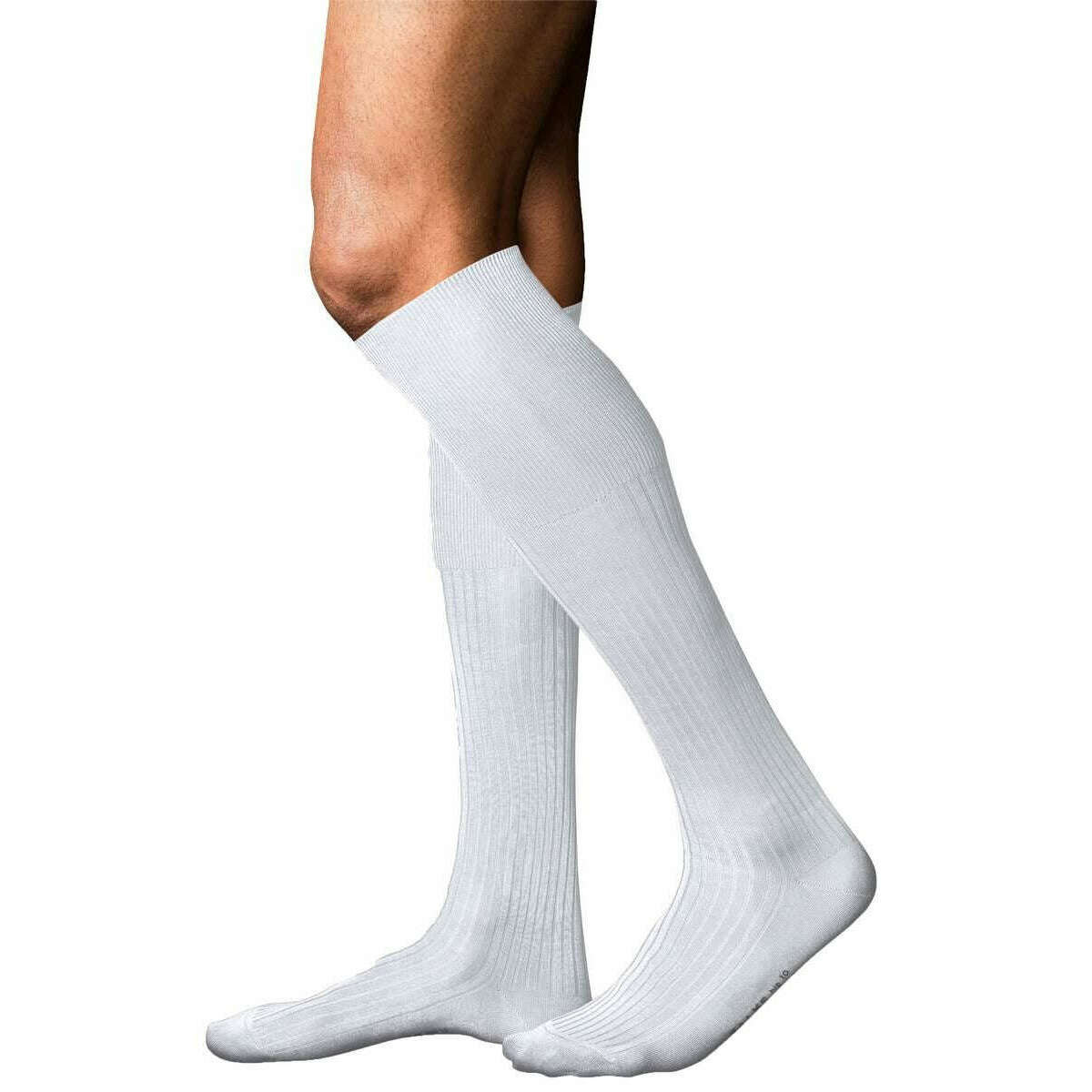 Falke No 10 Pure Fil d´Écosse Knee High Socks - White - Image 2