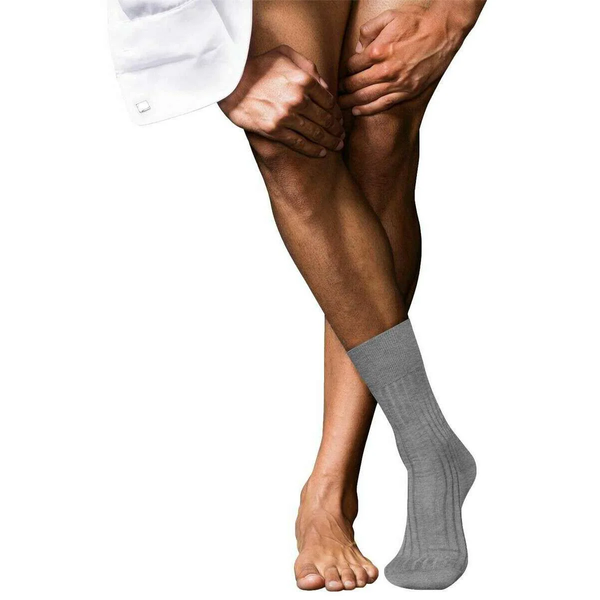 Falke No 13 Finest Piuma Cotton Socks - M.Grey Mel