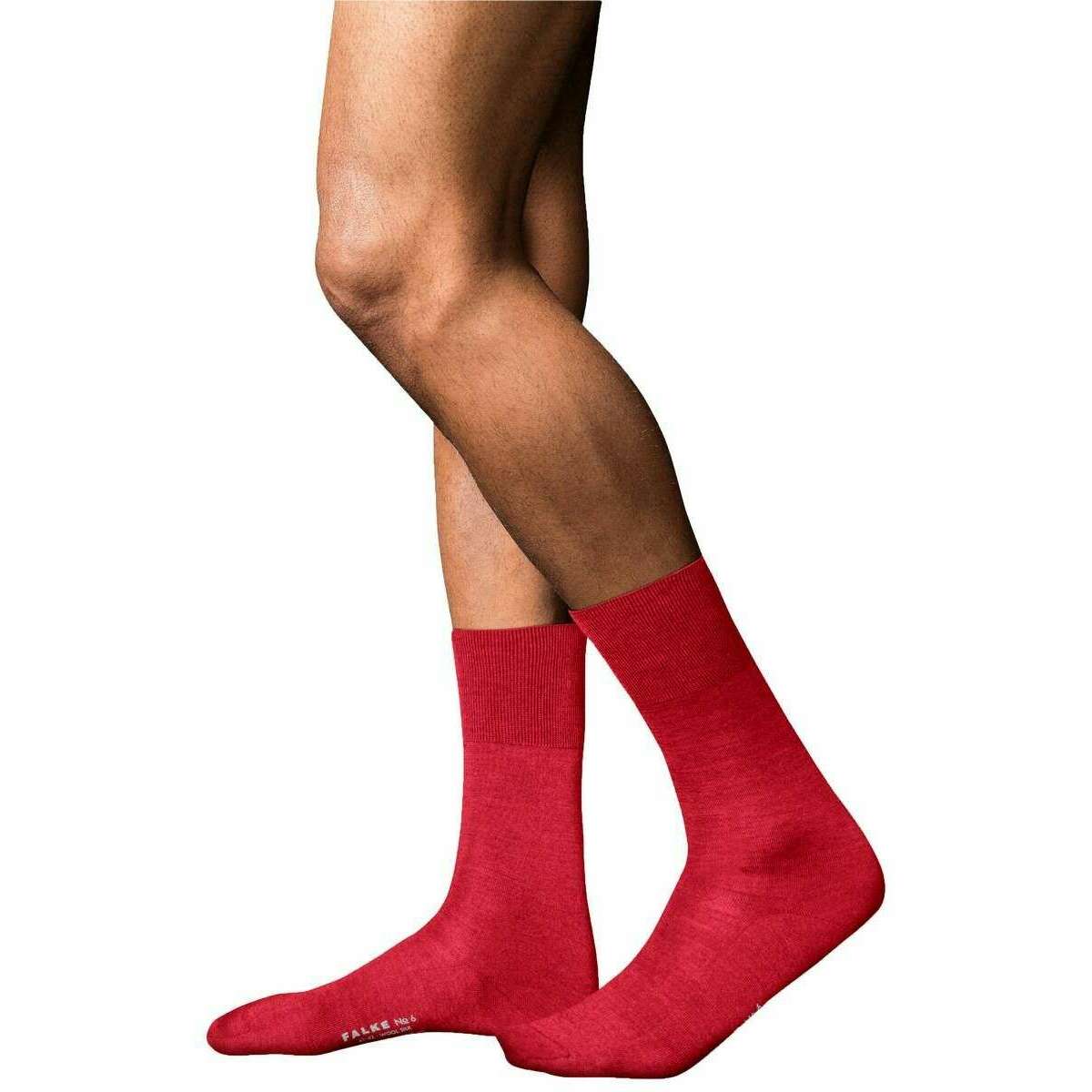 Falke No 6 Finest Merino Wool and Silk Socks - Cardinal Red - Image 2