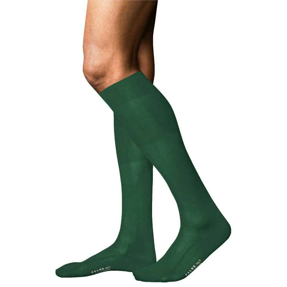 Falke No 9 Pure Fil d´Écosse Knee High Socks - Hunter Green - Image 2