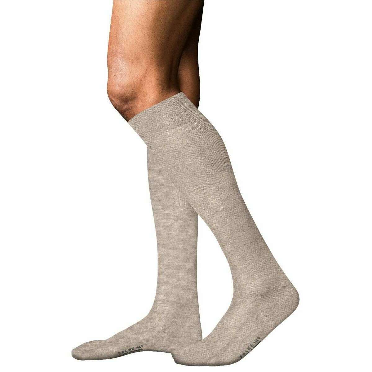 Falke No 9 Pure Fil d´Écosse Knee High Socks - Wheat Mel Beige - Image 2