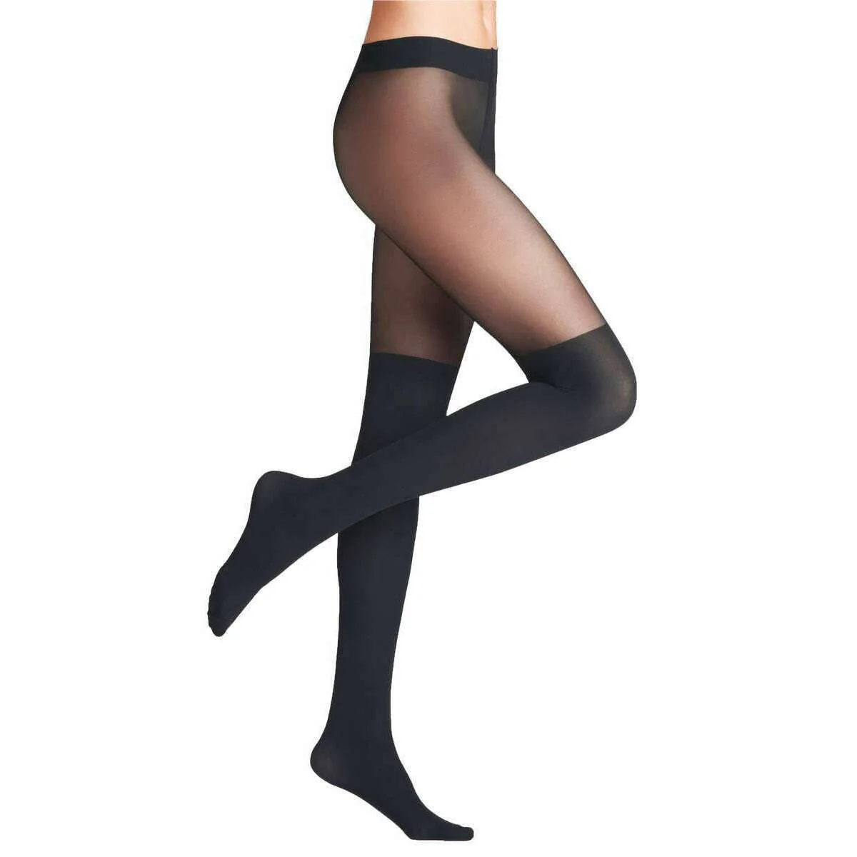 Falke Overknee 25 Denier Tights - Graphite Grey - Image 3