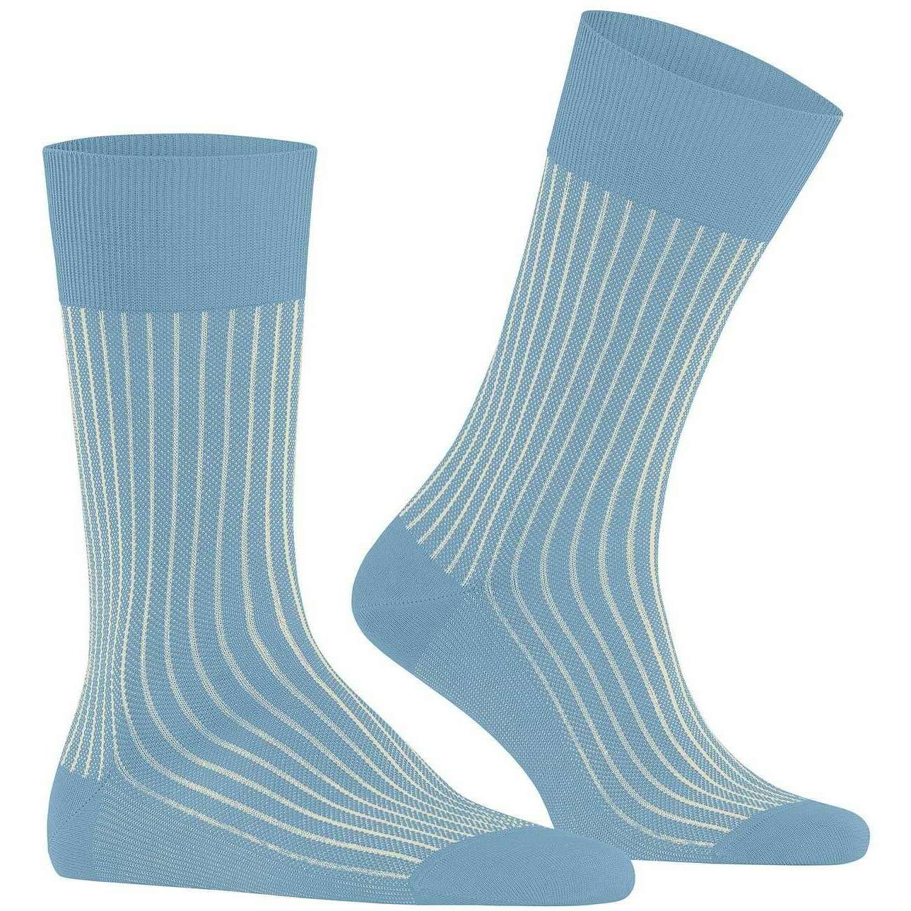 Falke Oxford Stripe Socks - Azur Blue - Image 2