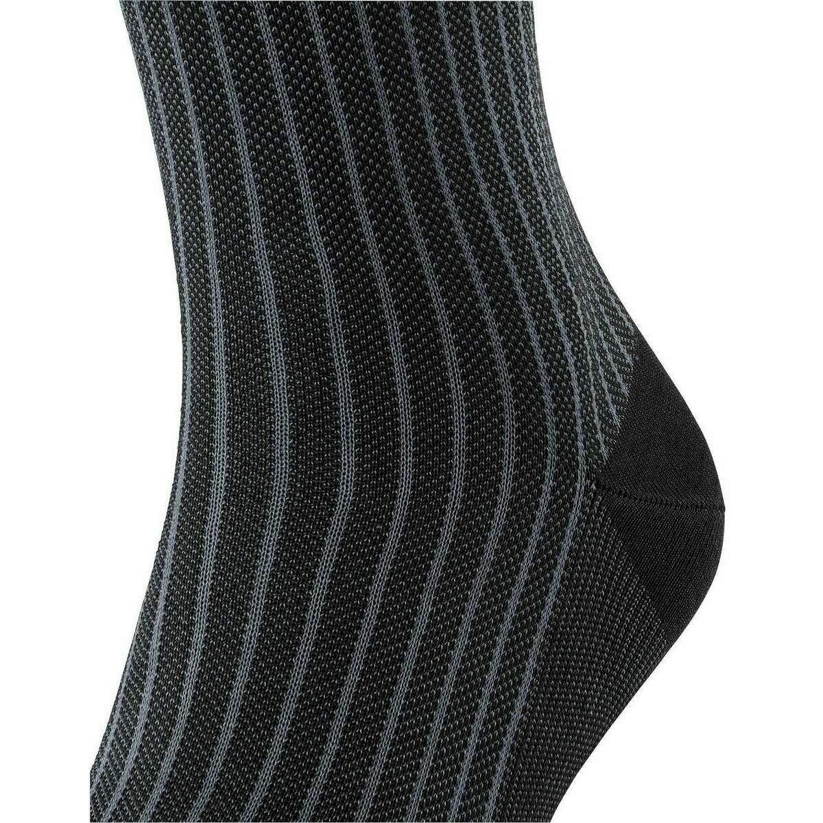 Falke Oxford Stripe Socks - Black Mix - Image 4