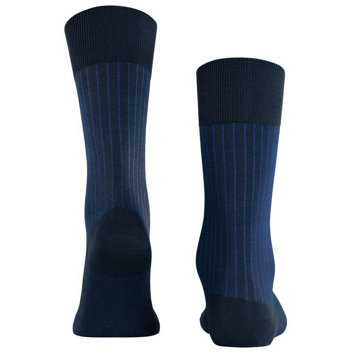 Falke Oxford Stripe Socks - Space Blue - Image 3
