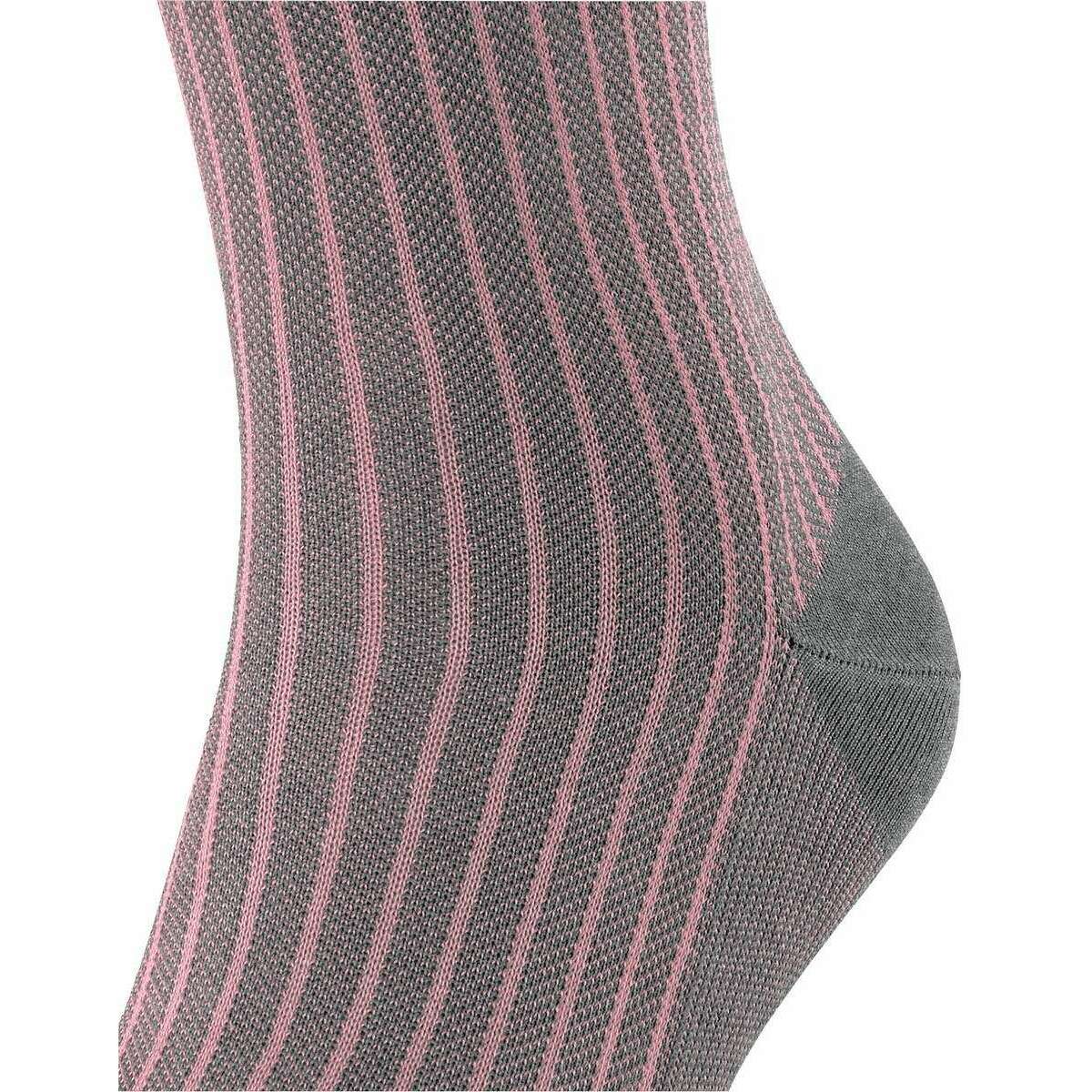 Falke Oxford Stripe Socks - Steel Mel Grey - Image 4