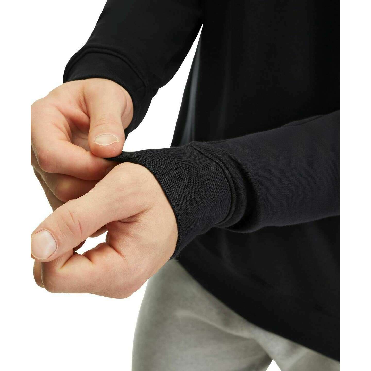 Falke Pima Interlock Long Sleeve Crew Neck T-Shirt - Black - Image 5