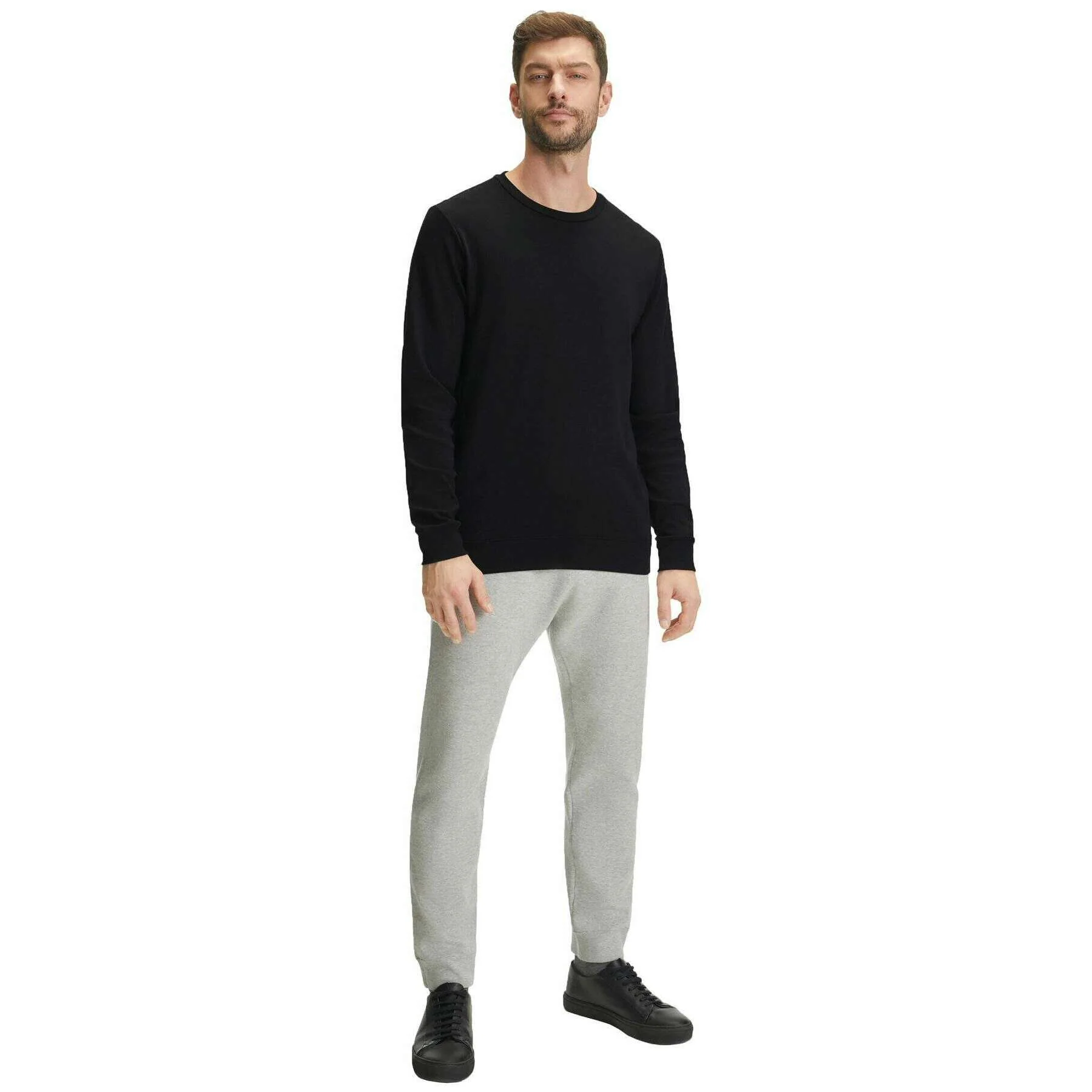Falke Pima Interlock Long Sleeve Crew Neck T-Shirt - Black - Image 6