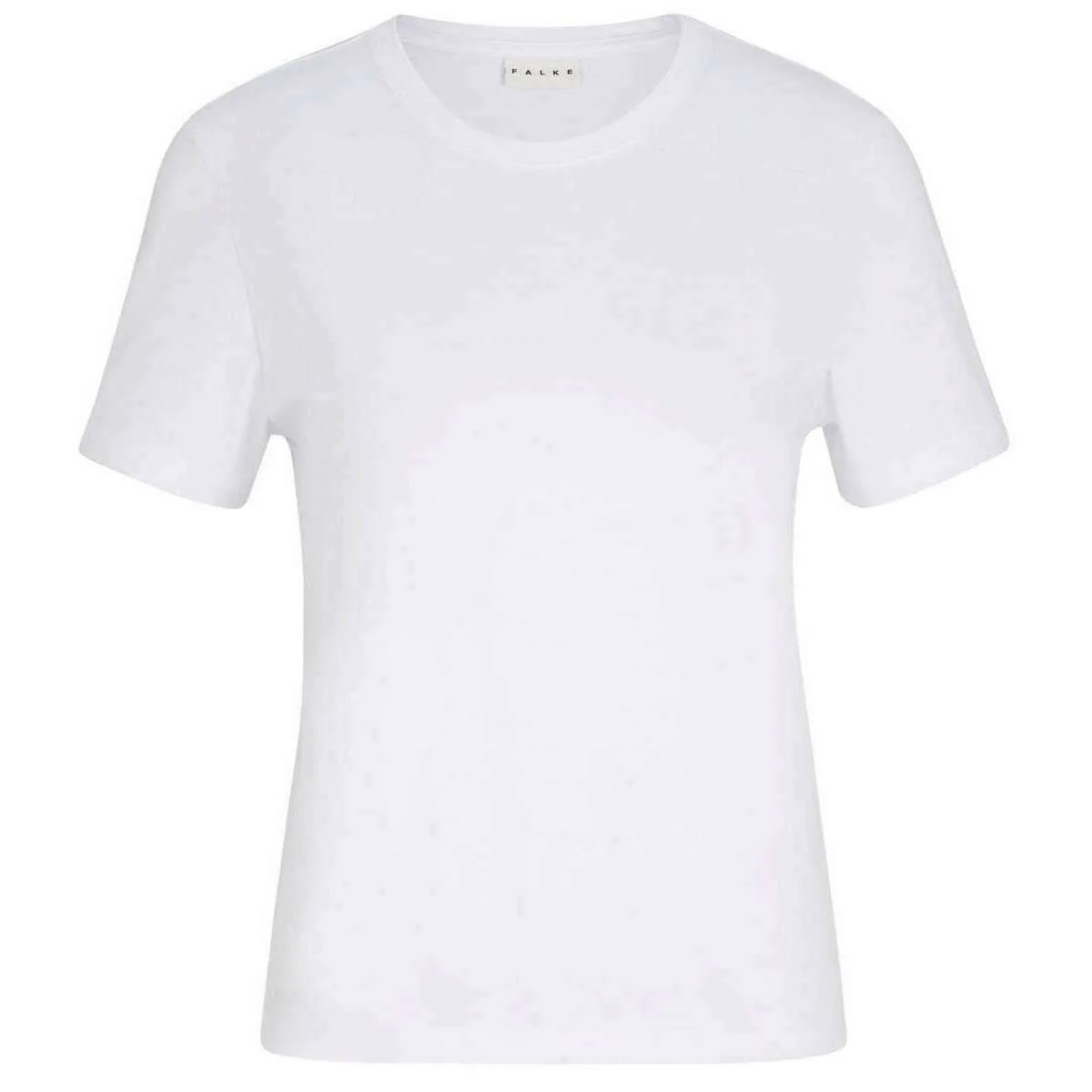 Falke Pima Jersey Boxy Crew Neck T-Shirt - White