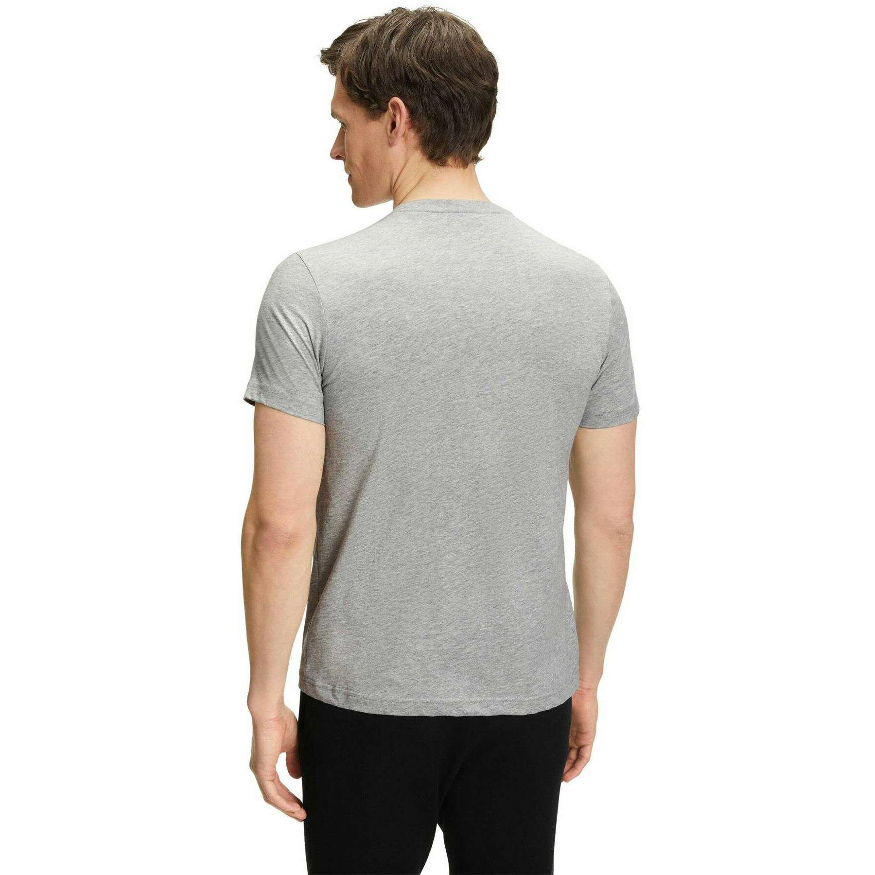 Falke Pima Jersey Crew Neck T-Shirt - Light Grey - Image 3