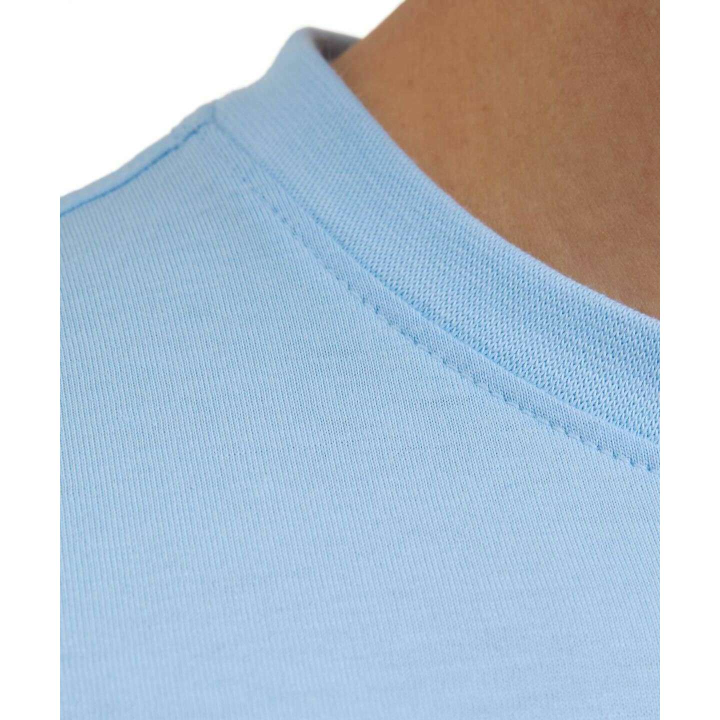 Falke Pima Jersey Crew Neck T-Shirt - Pastel Blue - Image 4