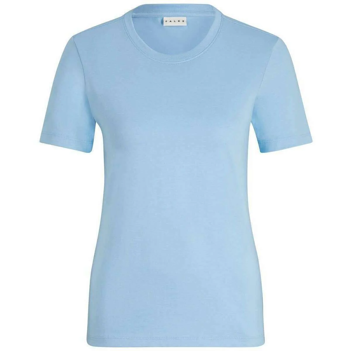 Falke Pima Jersey Crew Neck T-Shirt - Sky Blue