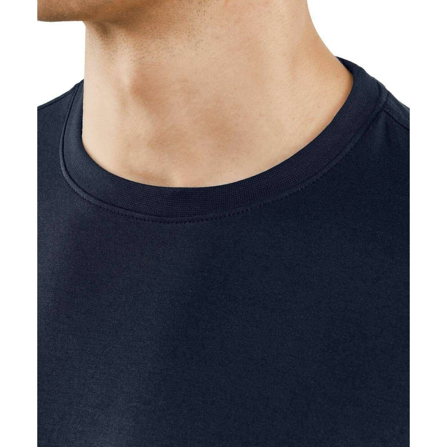 Falke Pima Jersey Crew Neck T-Shirt - Space Blue - Image 4