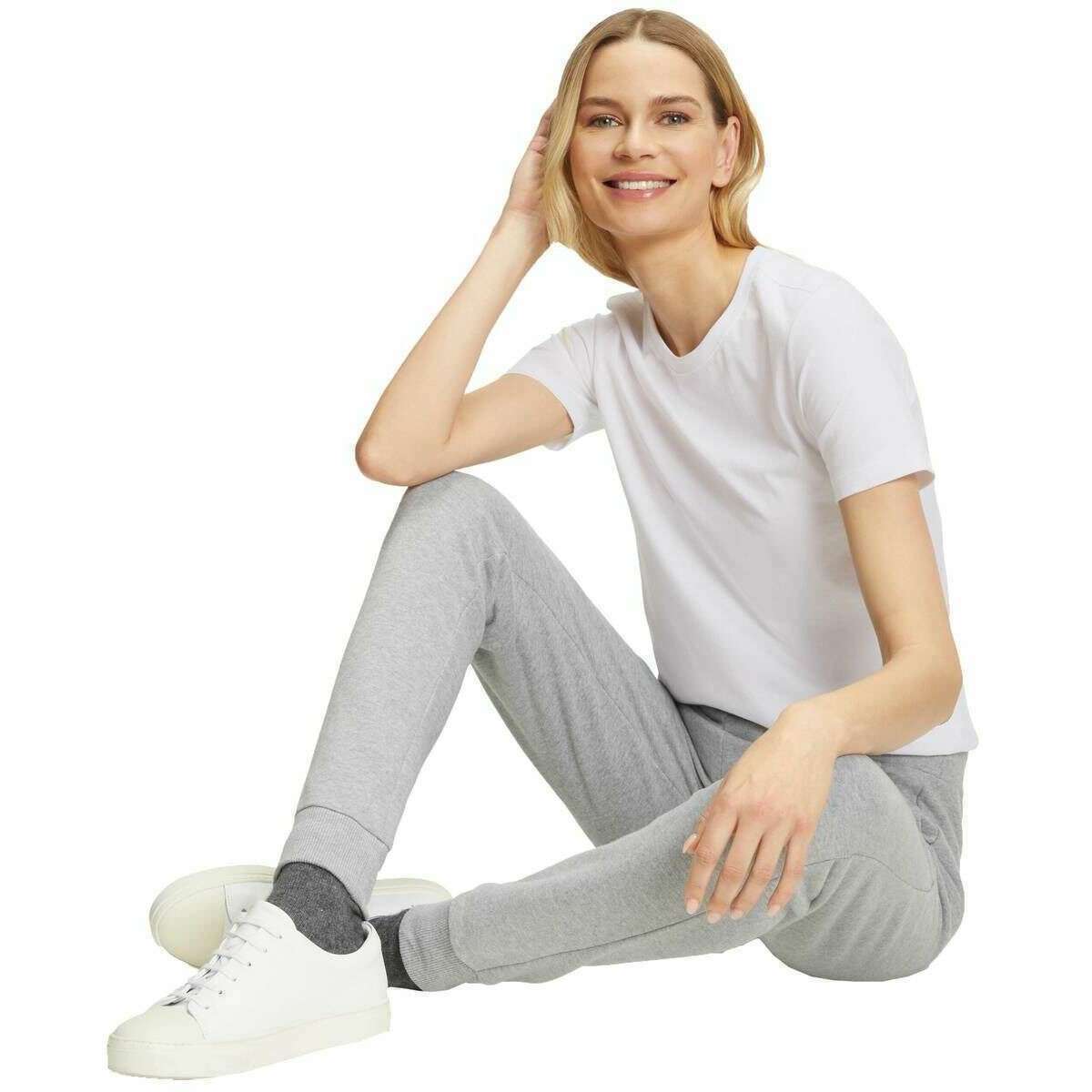 Falke Pima Jersey Crew Neck T-Shirt - White - Image 6