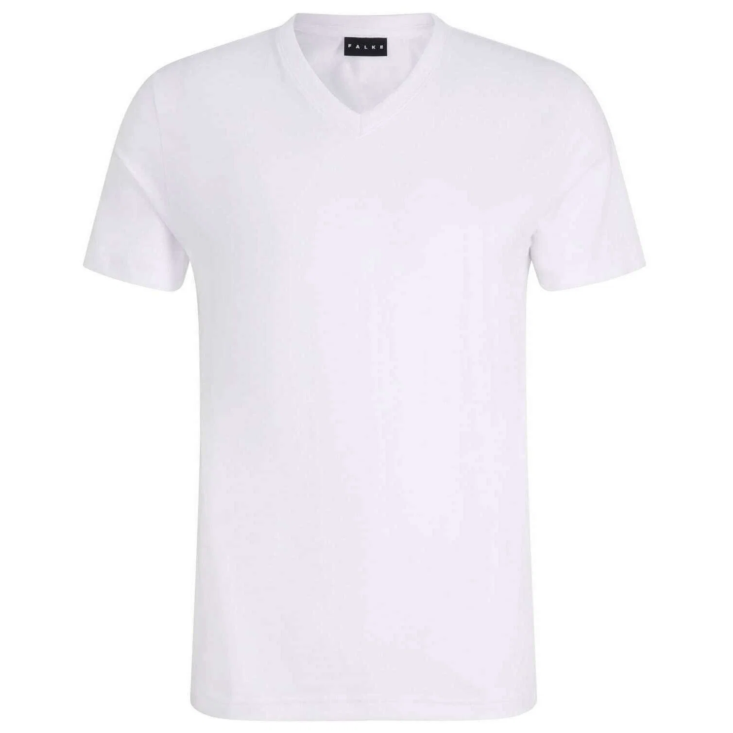 Falke Pima Jersey V-Neck T-Shirt - White